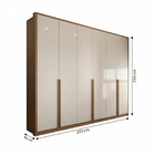 Guarda-roupa Casal Vinci 6 Portas 6 Gavetas Cinamomo/off Whit