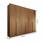Guarda-roupa Casal Vinci 6 Portas 6 Gavetas Cinamomo - Panora