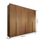 Guarda-roupa Casal Vinci 6 Portas 6 Gavetas Cinamomo - Panora