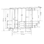 Guarda Roupa Casal Vintage – Olivar - Rustico / Branco