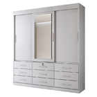 Guarda Roupa Casal Vision 03 Portas 09 Gavetas Benetil - Bran