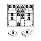 Guarda Roupa Casal Volpi Ripado 6 Portas Com 4 Espelhos - Mad