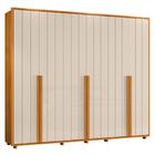 Guarda Roupa Casal Volpi Ripado 6 Portas - Madetec
