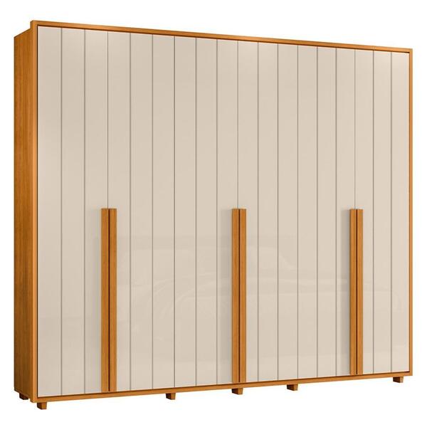 Guarda Roupa Casal Volpi Ripado 6 Portas - Madetec