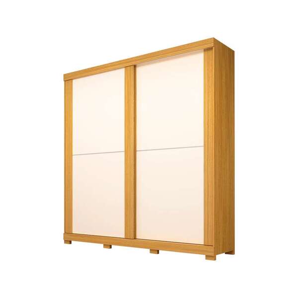 Guarda-roupa Casal Wanessa 2 Pt 4 Gv Nature E Off White