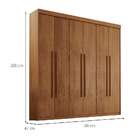Guarda-roupa Casal Xangai 6 Pt 2 Gv Imbuia