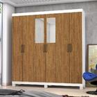 Guarda Roupa Casal Z22 6 Portas 4 Gavetas Pés Carioca Móveis