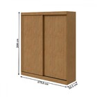 Guarda-roupa Casal Zeine 2 Portas 2 Gavetas Flex  73342.52 Am