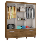 Guarda-roupa Casal Zurique 3 Pt 3 Gv Marrom