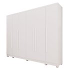 Guarda-roupa Casals 6 Portas 6 Gavetas Com Pés Angra Branco