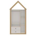 Guarda Roupa Casinha 3 Portas 2 Gav Savana / Branco