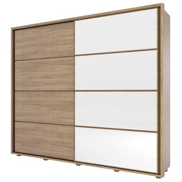 Guarda-roupa Cavic 02 Portas Deslizantes Com Espelho - Móveis