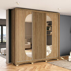 Guarda-roupa Cb01n576 3 Portas De Correr Com Espelho Kappesbe