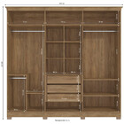 Guarda-roupa Cb02n573 6 Portas E 3 Gavetas Kappesberg