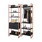 Guarda Roupa Celestial Preto Cobre