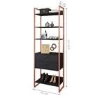 Guarda Roupa Celestial Preto Cobre