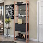 Guarda Roupa Celestial Preto Cobre