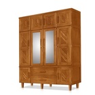 Guarda Roupa Chicago 4 Portas Com Espelho Imbuia – Atraente M