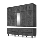 Guarda Roupa Chicago 5 Portas Com Espelho Imbuia – Atraente M