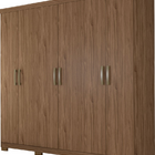 Guarda Roupa Clara Flex 6 Portas Abrir 3 Gavetas Avelã - Panan
