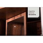 Guarda Roupa Clara Flex 6 Portas Abrir 3 Gavetas Café/off Whi