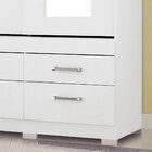 Guarda Roupa Click Star 2 Portas Com Espelho E Pés Flex Branc