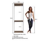 Guarda Roupa Closet 02 Cabideiros 183x60cm Proddy