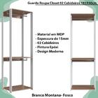 Guarda Roupa Closet 02 Cabideiros 183x60cm Proddy