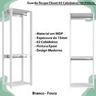 Guarda Roupa Closet 02 Cabideiros 183x60cm Proddy