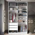 Guarda-roupa Closet 100% Mdf 3 Gv Branco 140 Cm