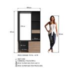 Guarda Roupa Closet 183x100cm Proddy