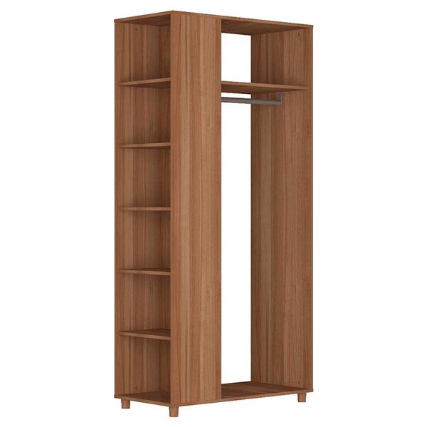 Guarda Roupa Closet 1 Cabideiro E 7 Nichos B12 Novam