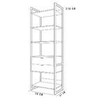 Guarda Roupa Closet 2 Gavetas Indy F02 Nature Texturizado