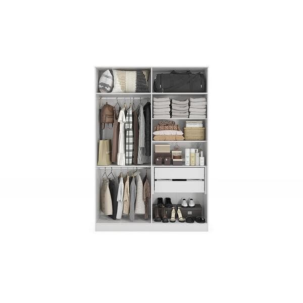 Guarda-roupa Closet 2 Gavetas Kappesberg Adapt Branco 158cm | Leroy Merlin