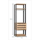 Guarda Roupa Closet 3 Gavetas 1 Cabideiro E Prateleiras Be Mo