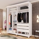 Guarda-roupa Closet 3 Gavetas Com Pés Fenix Espresso Móveis B