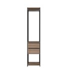 Guarda Roupa Closet 3 Peças Com 3 Cabideiros 4 Gavetas E 2 Ni