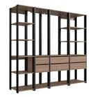 Guarda Roupa Closet 4 Peças Com 2 Cabideiros 6 Gavetas E 11 N