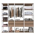Guarda Roupa Closet 4 Peças Com 2 Cabideiros 6 Gavetas E 11 N
