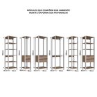 Guarda Roupa Closet 6 Peças Com 3 Cabideiros 6 Gavetas E 16 N