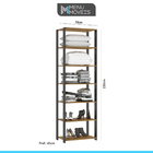 Guarda Roupa Closet Aberto Modulado Bacco Estilo Industrial C