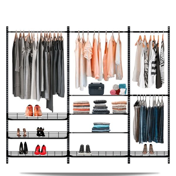 Guarda Roupa Closet Aramado Aberto Armário Modulado Roupeiro