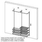 Guarda Roupa Closet Aramado Aberto Armário Modulado Roupeiro