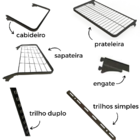 Guarda Roupa Closet Aramado Aberto Armário Modulado Roupeiro