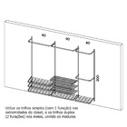 Guarda Roupa Closet Aramado Aberto Armário Modulado Roupeiro