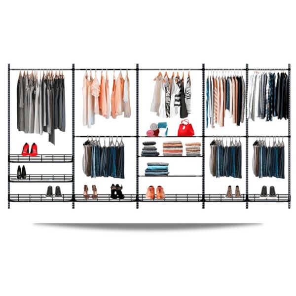 Guarda Roupa Closet Aramado Aberto Armário Modulado Roupeiro