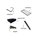 Guarda Roupa Closet Aramado Modulado Gaveta MDF 0,70m PT