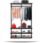 Guarda Roupa Closet Aramado Sem Portas Clr285 - 1,30m Pt