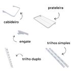 Guarda Roupa Closet Aramado Sem Portas Clr285 - 2,80m