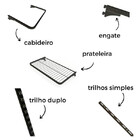 Guarda Roupa Closet Aramado Sem Portas Clr285 - 2,80m Pt